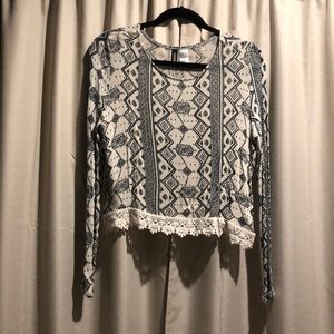 Long sleeve printed shirt